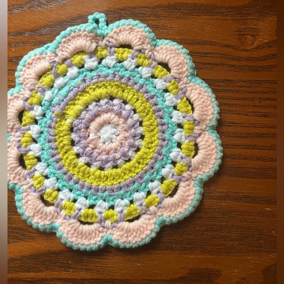 Colorful Crochet Coasters Set - Picture 8 of 9